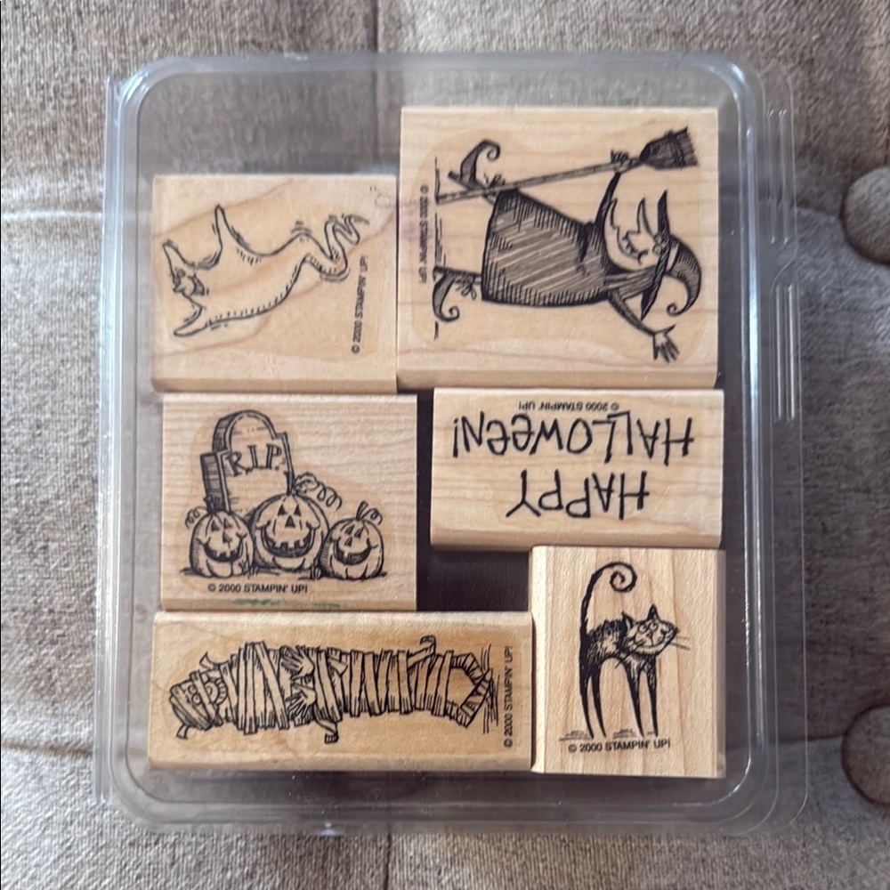 Stampin' Up! Spooktacular Greetings Stamp Set (used)